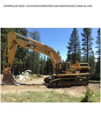 CATERPILLAR 365B L EXCAVATOR OPERATION AND MAINTENANCE MANUAL AGD preview
