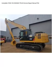 Caterpillar CT681 ON HIGHWAY TRUCK Service Repair Manual TWJ preview