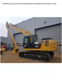 CATERPILLAR 320D2 EXCAVATOR OPERATION AND MAINTENANCE MANUAL ZBD preview