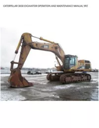 CATERPILLAR 365B EXCAVATOR OPERATION AND MAINTENANCE MANUAL 9PZ preview