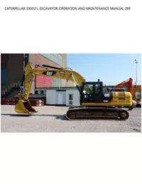 CATERPILLAR 330D2 L EXCAVATOR OPERATION AND MAINTENANCE MANUAL ZBF preview