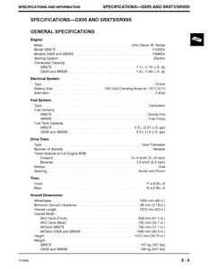 John Deere SRX95 manual pdf