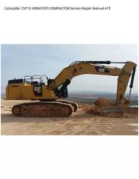 Caterpillar CVP16 VIBRATORY COMPACTOR Service Repair Manual A1E preview