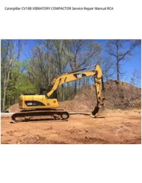 Caterpillar CV18B VIBRATORY COMPACTOR Service Repair Manual RCA preview