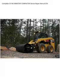 Caterpillar CV16B VIBRATORY COMPACTOR Service Repair Manual DTA preview