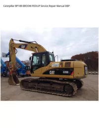 Caterpillar BP18B BROOM-PICKUP Service Repair Manual DBP preview