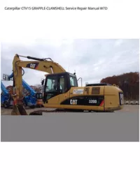 Caterpillar CTV15 GRAPPLE-CLAMSHELL Service Repair Manual W7D preview