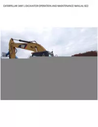 CATERPILLAR 349F L EXCAVATOR OPERATION AND MAINTENANCE MANUAL BZ2 preview