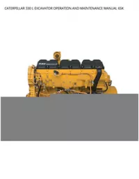 CATERPILLAR 330 L EXCAVATOR OPERATION AND MAINTENANCE MANUAL 6SK preview