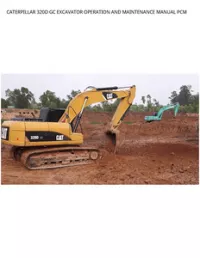 CATERPILLAR 320D GC EXCAVATOR OPERATION AND MAINTENANCE MANUAL PCM preview