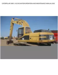 CATERPILLAR 349E L VG EXCAVATOR OPERATION AND MAINTENANCE MANUAL DGE preview