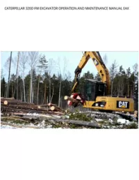 CATERPILLAR 320D FM EXCAVATOR OPERATION AND MAINTENANCE MANUAL EAX preview