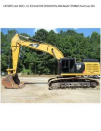 CATERPILLAR 349E L VG EXCAVATOR OPERATION AND MAINTENANCE MANUAL KFX preview