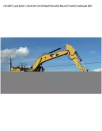 CATERPILLAR 349E L EXCAVATOR OPERATION AND MAINTENANCE MANUAL SPG preview