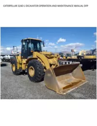 CATERPILLAR 324D L EXCAVATOR OPERATION AND MAINTENANCE MANUAL DFP preview