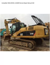 Caterpillar 950G WHEEL LOADER Service Repair Manual 3JW preview