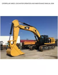 CATERPILLAR 349D2 L EXCAVATOR OPERATION AND MAINTENANCE MANUAL SDM preview