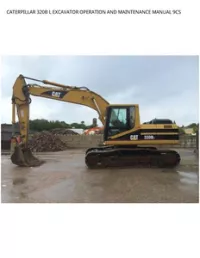 CATERPILLAR 320B L EXCAVATOR OPERATION AND MAINTENANCE MANUAL 9CS preview