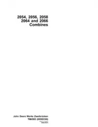 John Deere 2054 , 2056 , 2058, 2064 and 2066 Combines - tm4505 preview
