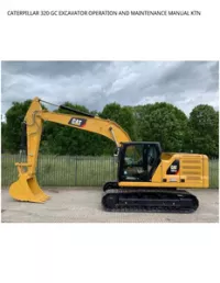 CATERPILLAR 320 GC EXCAVATOR OPERATION AND MAINTENANCE MANUAL KTN preview