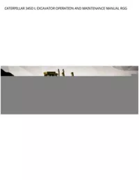 CATERPILLAR 345D L EXCAVATOR OPERATION AND MAINTENANCE MANUAL RGG preview