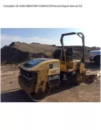Caterpillar CB-334D VIBRATORY COMPACTOR Service Repair Manual 3JZ preview