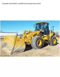 Caterpillar 962H WHEEL LOADER Service Repair Manual SSA preview