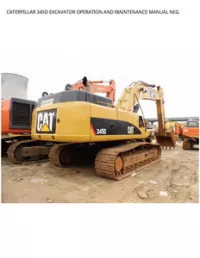 CATERPILLAR 345D EXCAVATOR OPERATION AND MAINTENANCE MANUAL NEG preview