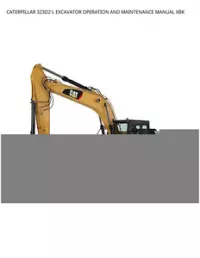 CATERPILLAR 323D2 L EXCAVATOR OPERATION AND MAINTENANCE MANUAL XBK preview