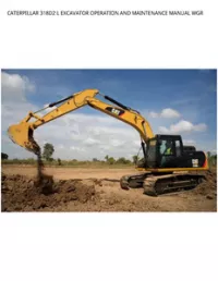 CATERPILLAR 318D2 L EXCAVATOR OPERATION AND MAINTENANCE MANUAL WGR preview