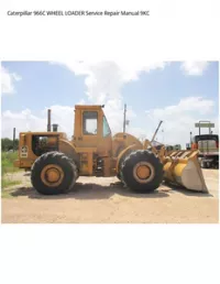 Caterpillar 966C WHEEL LOADER Service Repair Manual 9KC preview