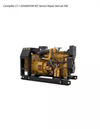 Caterpillar C7.1 GENERATOR SET Service Repair Manual JME preview