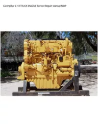 Caterpillar C-18 TRUCK ENGINE Service Repair Manual MDP preview
