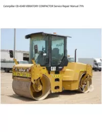 Caterpillar CB-434B VIBRATORY COMPACTOR Service Repair Manual 7YN preview