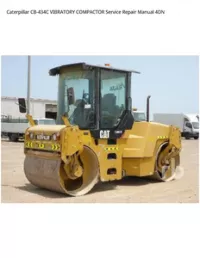 Caterpillar CB-434C VIBRATORY COMPACTOR Service Repair Manual 4DN preview