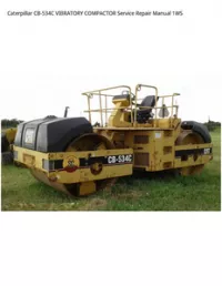 Caterpillar CB-534C VIBRATORY COMPACTOR Service Repair Manual 1WS preview