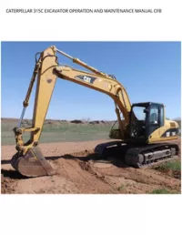 CATERPILLAR 315C EXCAVATOR OPERATION AND MAINTENANCE MANUAL CFB preview