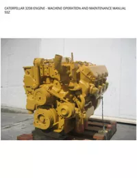 CATERPILLAR 3208 ENGINE - MACHINE OPERATION AND MAINTENANCE MANUAL 93Z preview