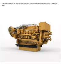 CATERPILLAR 3512E INDUSTRIAL ENGINE OPERATION AND MAINTENANCE MANUAL MR7 preview