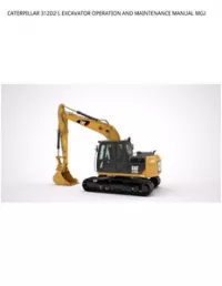 CATERPILLAR 312D2 L EXCAVATOR OPERATION AND MAINTENANCE MANUAL MGJ preview