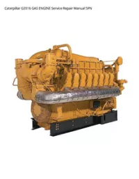 Caterpillar G3516 GAS ENGINE Service Repair Manual 5PN preview