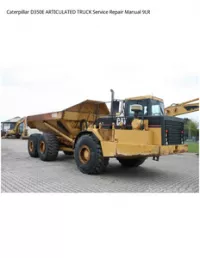 Caterpillar D350E ARTICULATED TRUCK Service Repair Manual 9LR preview