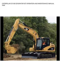 CATERPILLAR 3516B GENERATOR SET OPERATION AND MAINTENANCE MANUAL YAW preview