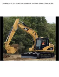 CATERPILLAR 312D L EXCAVATOR OPERATION AND MAINTENANCE MANUAL RKF preview