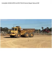 Caterpillar D350D ARTICULATED TRUCK Service Repair Manual 9RF preview