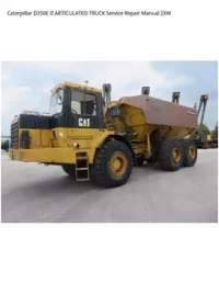 Caterpillar D350E II ARTICULATED TRUCK Service Repair Manual 2XW preview
