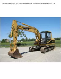 CATERPILLAR 312B L EXCAVATOR OPERATION AND MAINTENANCE MANUAL 8JR preview