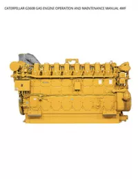 CATERPILLAR G3608 GAS ENGINE OPERATION AND MAINTENANCE MANUAL 4WF preview