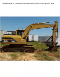 CATERPILLAR 312B EXCAVATOR OPERATION AND MAINTENANCE MANUAL 9NW preview