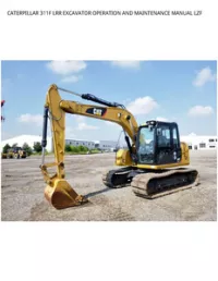 CATERPILLAR 311F LRR EXCAVATOR OPERATION AND MAINTENANCE MANUAL LZF preview